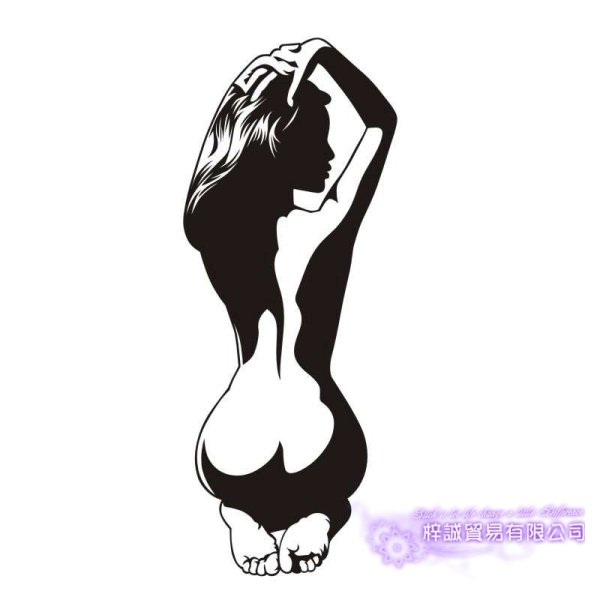 Наклейка девушка