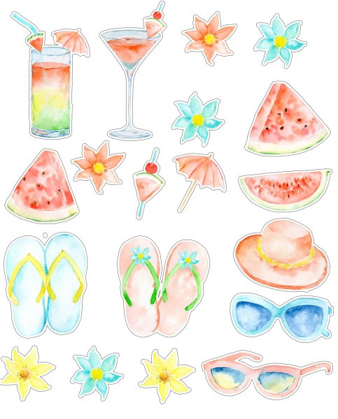 Летние Стикеры