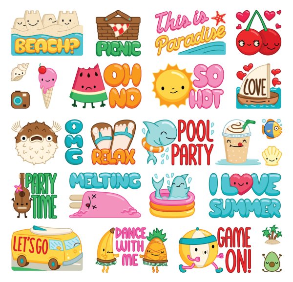 Стикеры для распечатки