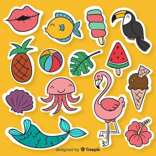 Красивые наклейки