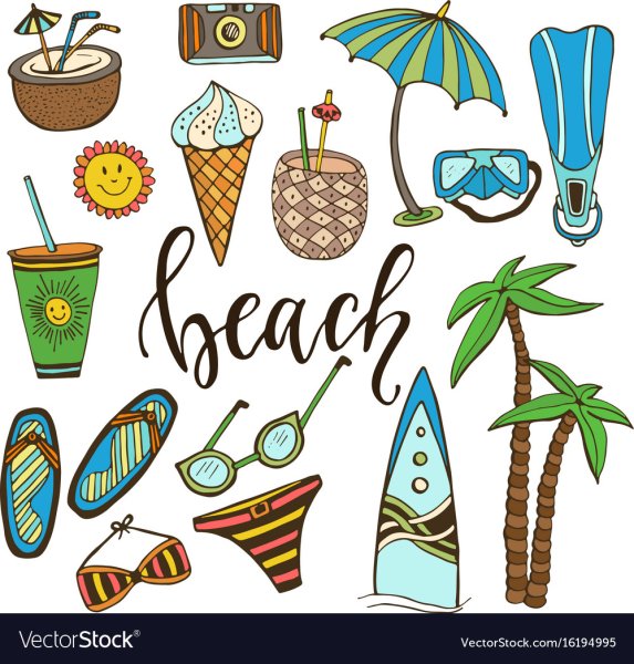 Рисунки для наклеек летние