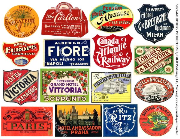 Ретро наклейки