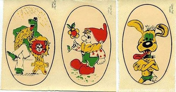 Винтажные наклейки