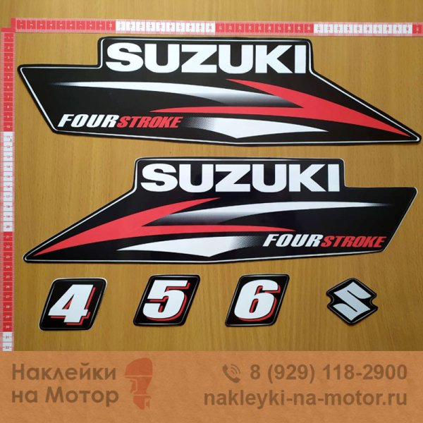 Suzuki four stroke наклейки