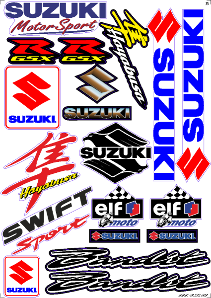 Наборы наклейки Сузуки