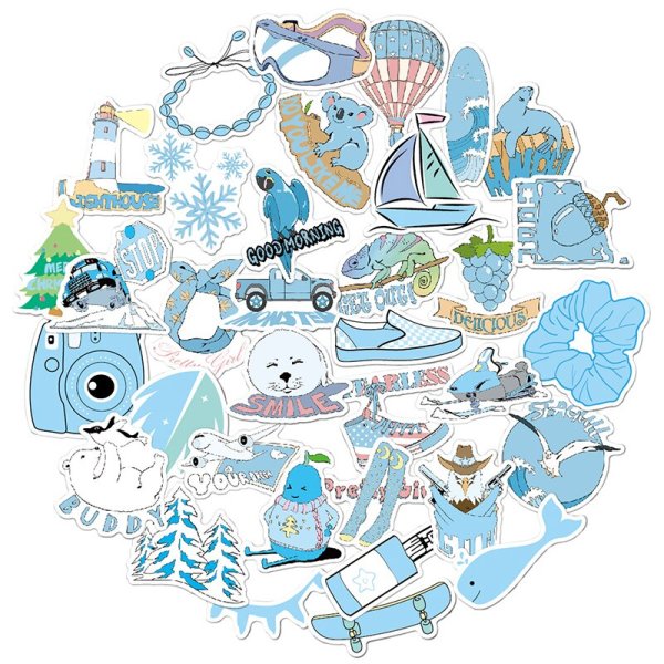 Синие Стикеры