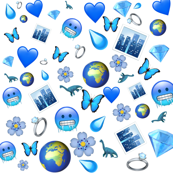 С наклейками синяя