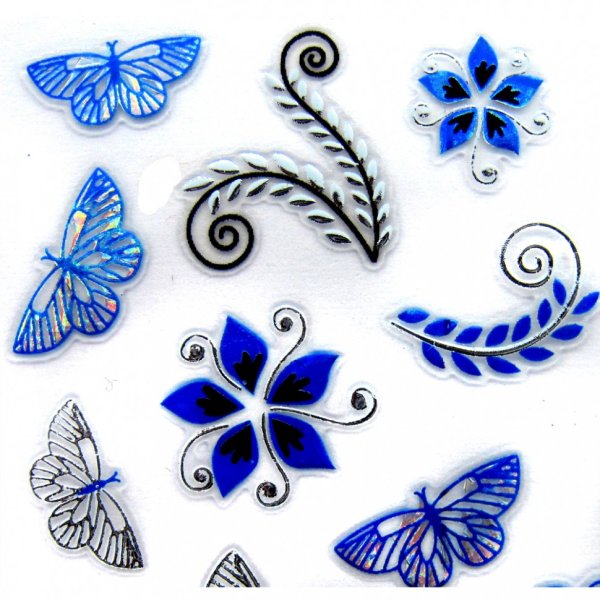 Стикеры голубого цвета