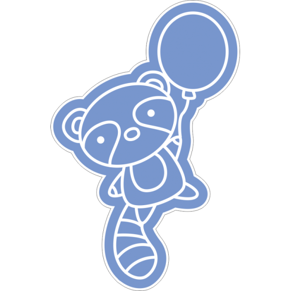 Наклейки голубые Wi-Fi 4шт.