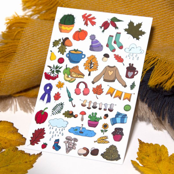 Осенние Стикеры