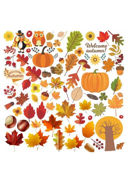 Наклейки на осеннюю тематику
