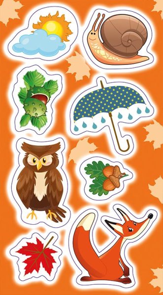 Наклейки на тему осень