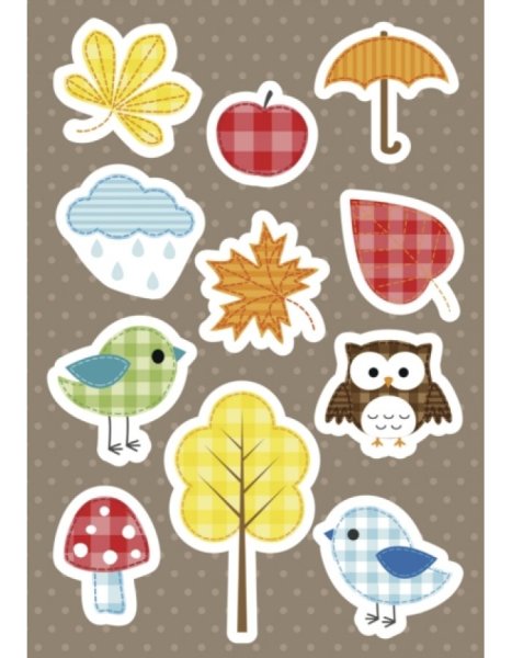 Осенние наклейки