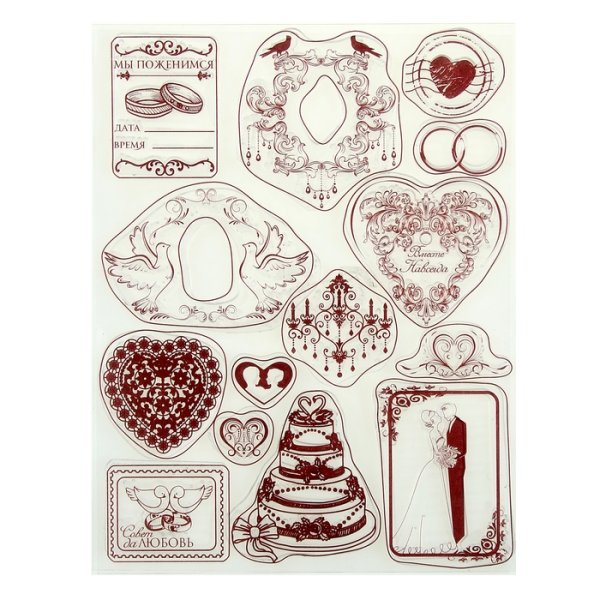 Наклейки для скрапбукинга новый год