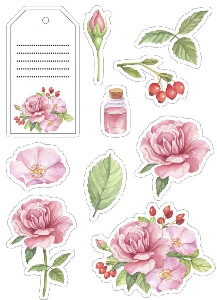 Наклейки для скрапбукинга кофе