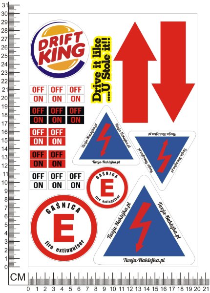 Гоночные наклейки