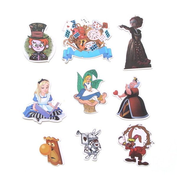 Наклейки Алиса в стране чудес