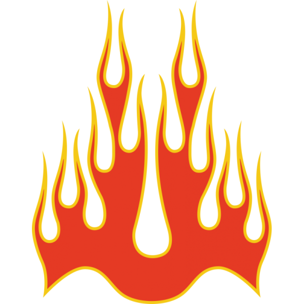Наклейки огонь пламя