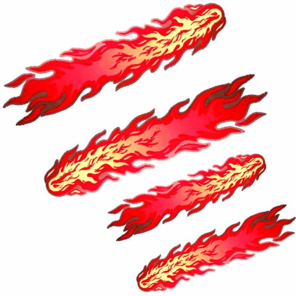 Наклейки огонь пламя