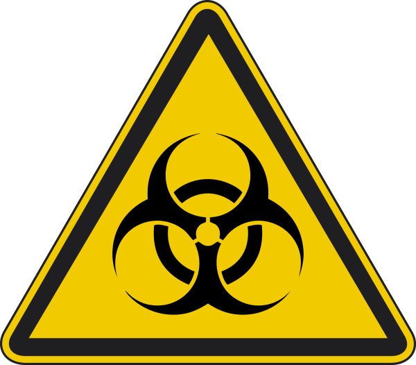 Знак бактериологической опасности