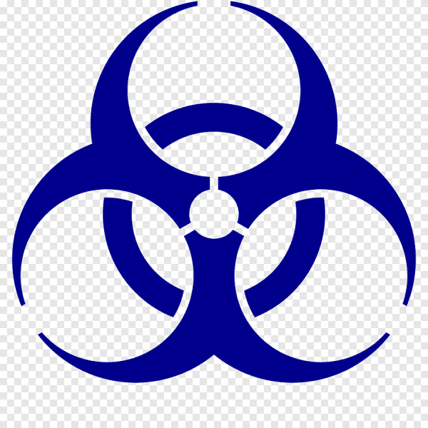 Знак радиации трафарет