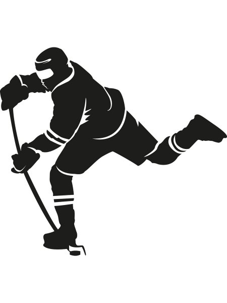 Наклейка" хоккеист"