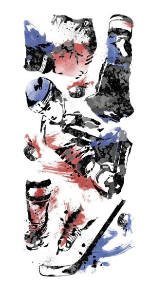 Трафарет хоккей