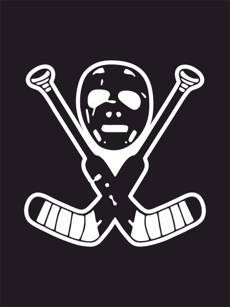 Хоккеист вратарь вектор