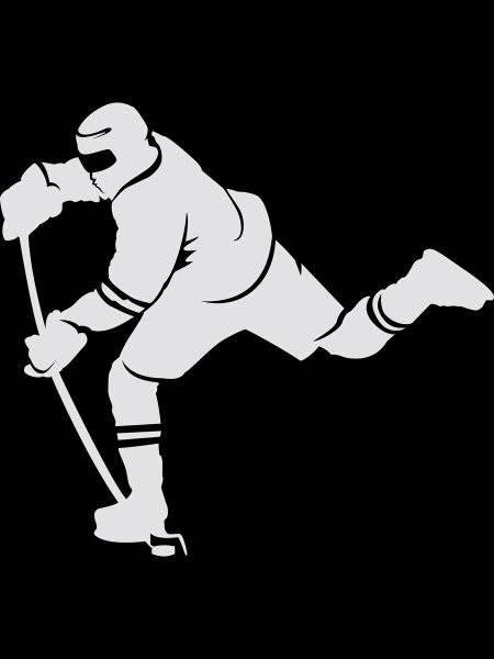 Хоккейный вратарь наклейка