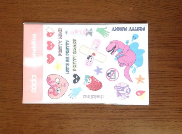 Наклейки сода косметика