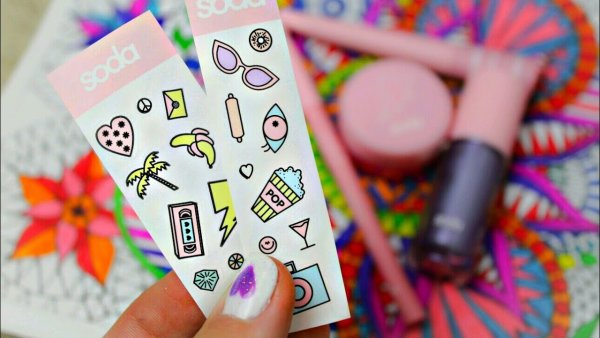 Наклейки Soda косметика