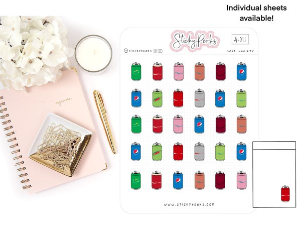 Сода стикер тег