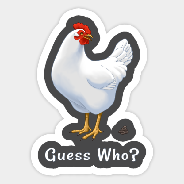 Курица стикер