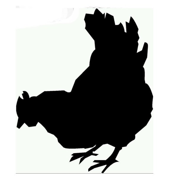 Черная курица стикер