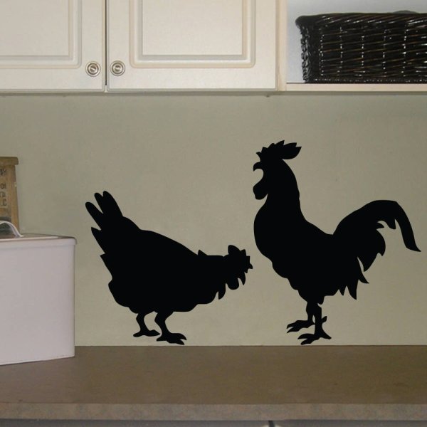 Декор на стену с петухами