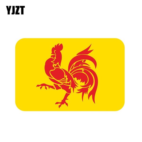 Наклейка на машину курица