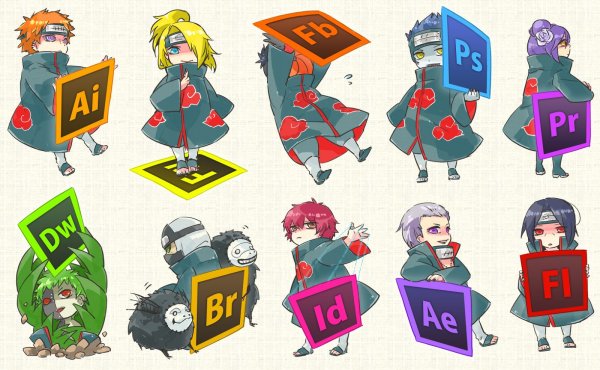 Чиби Акацуки Стикеры