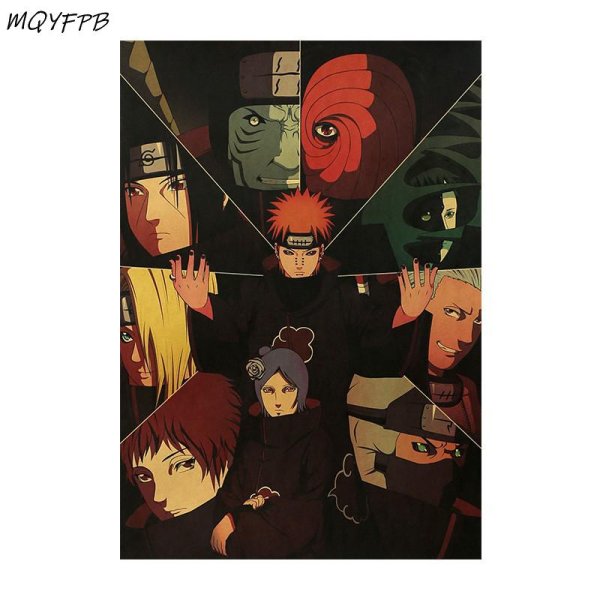 Наклейки Наруто Акацуки