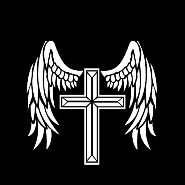 Черный ангел с крестом