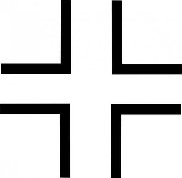 Крестик на машину наклейка