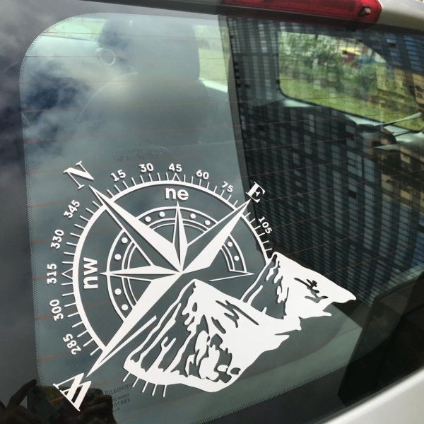 Наклейка путешественника на авто