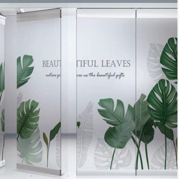 Наклейки на стекло двери