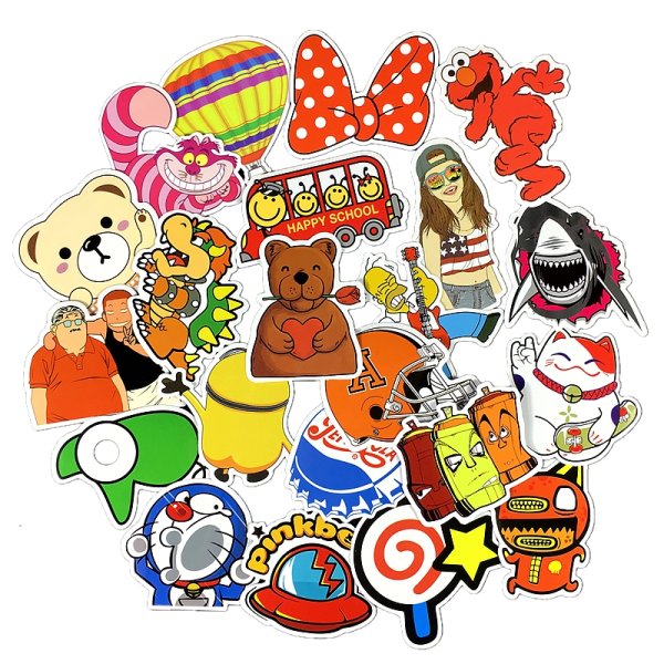 Наклейки с персонажами