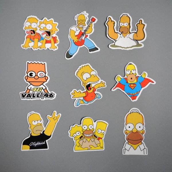 Наклейки с мультяшными героями