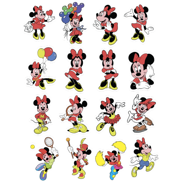 Наклейки Микки и Минни Маус
