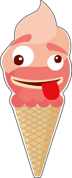 Наклейка мороженое