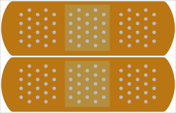 Наклеивание пластыря