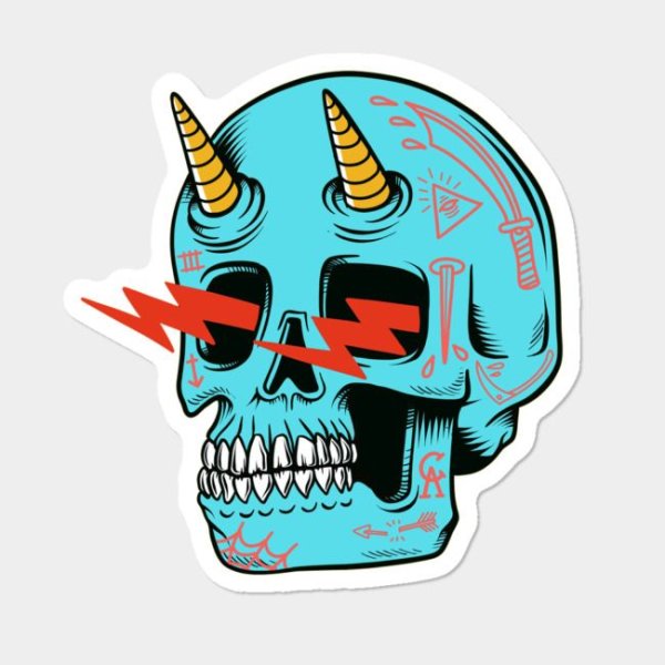 Наклейки в стиле рок