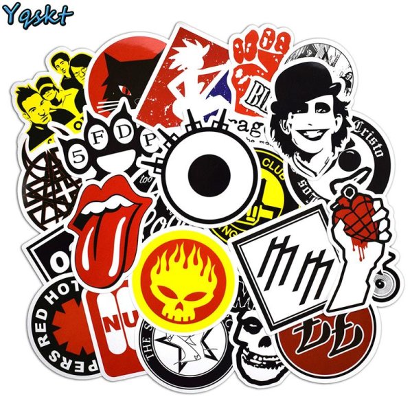 Наклейки рок