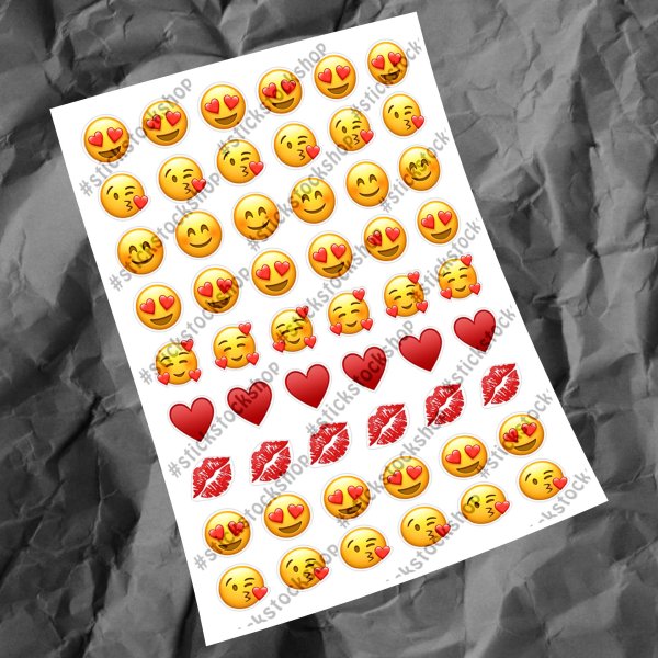 Стикеры для распечатки смайлы